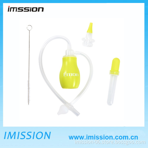 Hot Sale Emon Silicone feeder set and Baby Nasal Aspirator